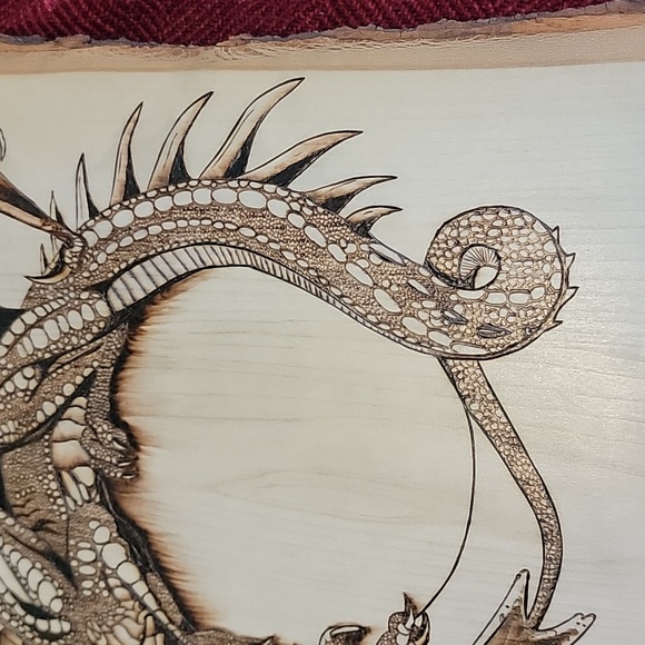 Dragon pyrography - Picture 6 of 10